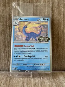 Aurorus 024/088 - Cosmo Holo - Perfect Order Stamped Promo Card (Sealed) - Image 1