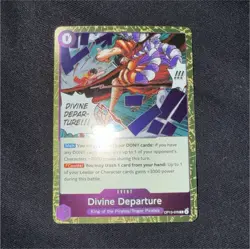 Divine Departure OP13-076 One Piece CCG Event Card Foil Rare Carrying on His Wi… - Image 1