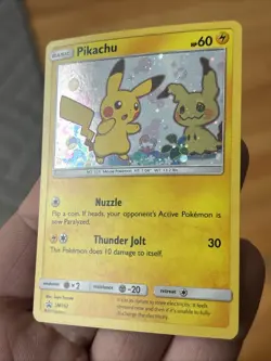 Pokemon Pikachu SM04 Promo Holo SM Set Basic Card 70 HP Pokemon TCG Card - Image 3