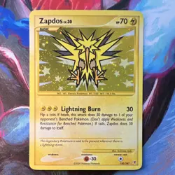 Pokemon TCG Zapdos 150/147 Supreme Victors Secret Rare Holo English Card 2009 - Image 1