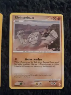 Geodude Diamond & Pearl Trainer Kit Lucario Set 1/11 German Pokemon Cards. - Image 1