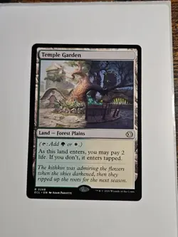 WotC MAGIC the Gathering LORWYN ECLIPSED unplayed mint rare TEMPLE GARDEN - Image 1