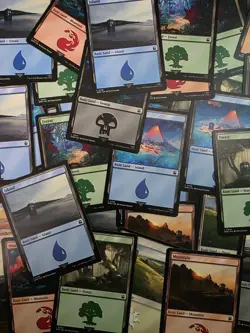 Magic The Gathering 500 Basic Lands MTG - 100 of Each Color Bulk Lot - Image 1