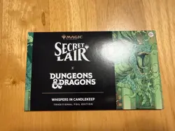 MTG Magic Secret Lair Dungeons & Dragons Whispers in Candlekeep Foil Sealed - Image 1