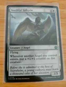 MTG Youthful Valkyrie (FOIL) 0149 Foundations M/NM Free UK P&P - Image 1