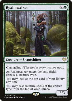 REALMWALKER mtg NM-M Kaldheim 1 Rare - Image 1