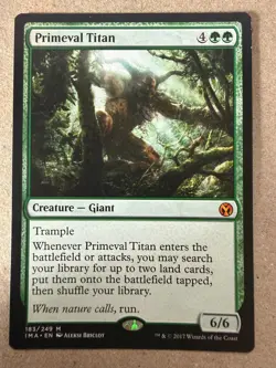 MTG Primeval Titan, LP English 183/249 - Image 1