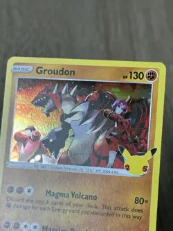 💥SHIPS SAME DAY Groudon 017/025 Holo Pokemon Card Fighting Type - Image 2