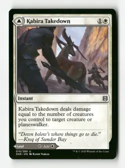 Kabira Takedown // Kabira Plateau - Zendikar Rising - #19 - Non-Foil - NM - MTG - Image 1