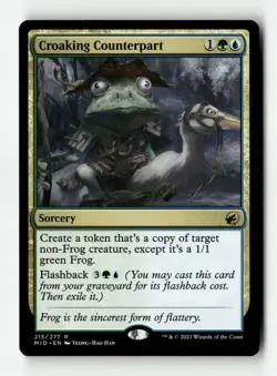 Croaking Counterpart - Innistrad Midnight Hunt - #215 - Non-Foil - NM - MTG - Image 1