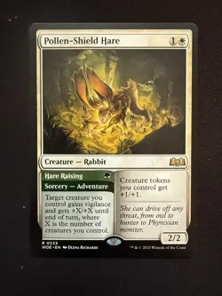Pollen-Shield Hare 233 - R - Wilds of Eldraine - Normal - MTG - LP - Image 1