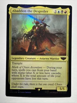 1x Abaddon the Despoiler - LP, English Universes Beyond: Warhammer 40 - Image 1