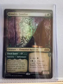 Bramble Familiar - WOE - Rare - Foil - NM - Magic the Gathering - MTG - Image 1