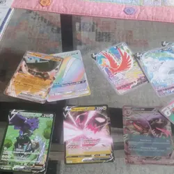 Pokemon EX, V, GX Holo Card Lot 10 Cards Ting-Lu, Wailord, Ho-Oh, Alolan Vulpix - Image 1