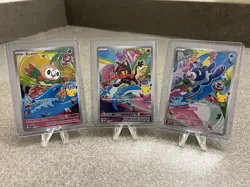 Pokemon TCG First Partner Illustration Collection Series 1 Alola Gen 7 Starters - Image 1