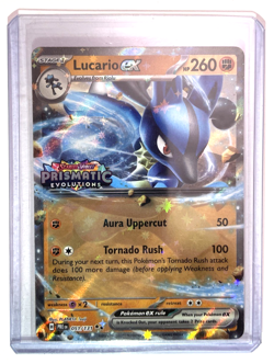 Pokemon Lucario ex Prismatic Evolutions Stamp 051/131 Card 2025 Scarlet Violet - Image 3