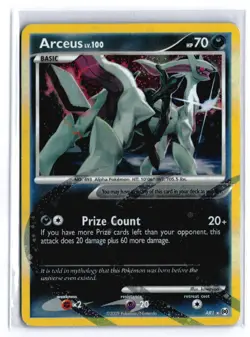 Pokemon ARCEUS AR1 Holo Rare DAM/Damaged - Image 1