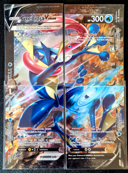 GRENINJA V-UNION SWSH (SET OF 4) SWORD & SHIELD POKEMON (ULTRA RARE PROMO, NM) - Image 1