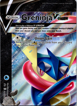 GRENINJA V-UNION SWSH (SET OF 4) SWORD & SHIELD POKEMON (ULTRA RARE PROMO, NM) - Image 3