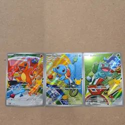 Pokemon TCG First Partner Illustration Collection Series 1 Kanto GEN 1 Starters - Image 1