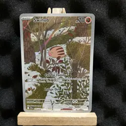 Pokemon - Swinub 165/159 Illustration Rare Holo - SV09 Journey Together - NM - Image 1