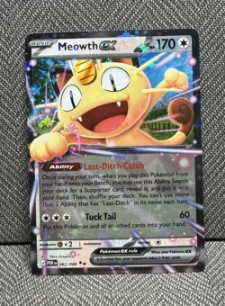 Pokemon Meowth ex Double Rare ME03: Perfect Order 062/088 NM - Image 1