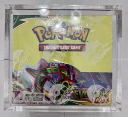 Pokemon TCG Sword & Shield Evolving Skies Booster Box SEALED w/Acrylic - Image 1