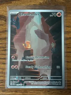 Pokemon Charmander Scarlet & Violet 151 Illustration Rare 168/165 Full Art Holo - Image 2