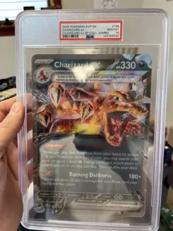2025 Pokemon SVP EN Charizard ex Special Collection Jumbo 196 PSA 10 Lenticular - Image 1