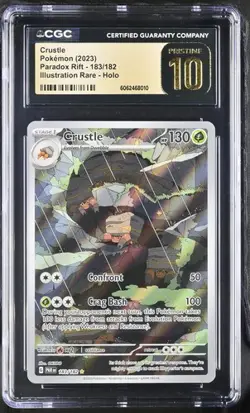 Pokemon TCG: Crustle 183/182 Paradox Rift - CGC Pristine 10 - LOW POP - Image 1