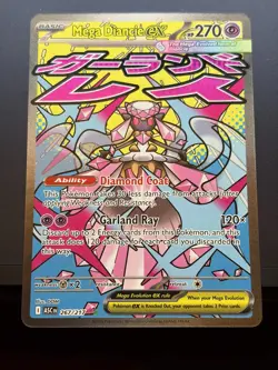 Pokemon TCG Mega Diancie EX 267/217 Ascended Heroes Mega Attack Rare NM - Image 1