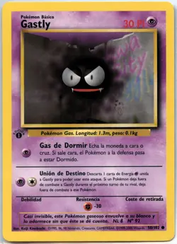 Pokemon 1st Edition Gastly 50/102 1st Edition Base Set Spanish NM/Mint - Image 1
