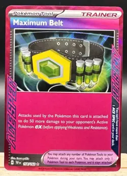 Maximum Belt 154/162 Temporal Forces Ace Spec Shrouded Fable Pokemon TCG NM - Image 1