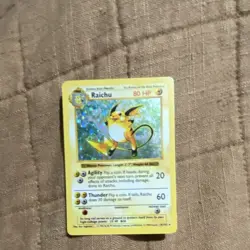 Raichu 14/102 Base Set Holo Rare 1999 English Pokemon TCG WOTC - Image 1