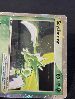 2003 Scyther ex HP/DMG Holo Rare 102/109 EX Ruby & Sapphire Pokemon TCG - Image 4