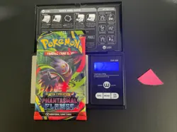 22.43g VERY HEAVY Phantasmal Flames Pokemon Sealed Booster Pack New SIR/HRU - Image 1