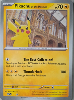 Pokemon Natural History Museum Pikachu at the Museum Promo Jumbo New & SEALED - Image 1