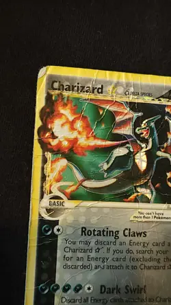 2006 Pokemon TCG Ex Dragon Frontiers Gold Star Charizard Holo #100 - Image 3