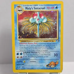Pokemon Misty's Tentacruel Gym Heroes 10/132 Holo Rare Unlimited 70 HP Stage 1 - Image 1
