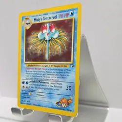Pokemon Misty's Tentacruel Gym Heroes 10/132 Holo Rare Unlimited 70 HP Stage 1 - Image 3