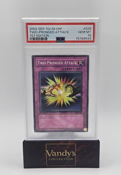 Konami Yu-Gi-Oh! Two-Pronged Attack SDY-028 PSA 10 1st Edition 2002 - Image 1