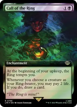 MTG - Call of the Ring - Surge Foil - Extended Art - Lord of the Rings - Magic - Image 1