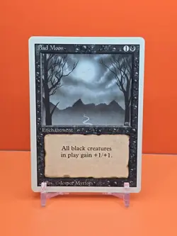 ⚫⚫⚫ 1994 Magic The Gathering BAD MOON REVISED 3RD EDITION PLAYED ⚫⚫⚫1 - Image 1