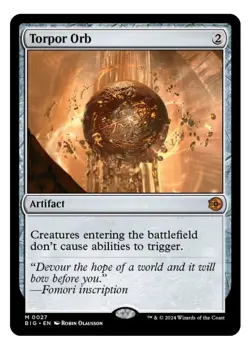 1x MTG Torpor Orb - BIG Mythic Artifact! NM Mint! - Image 1
