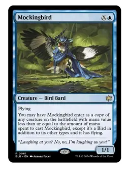 1x MtG Mockingbird - Bloomburrow Rare! NM Mint! - Image 1