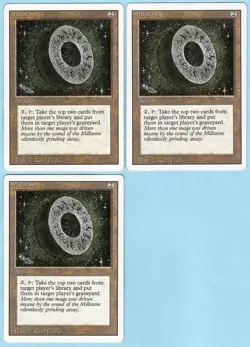 Millstone x3 3x 1994 Revised Edition Colorless Rare Artifact MTG MP AZ1 - Image 1