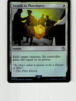 Swords to Plowshares 212 Universes Beyond: Doctor Who MTG Foil LP - Image 1