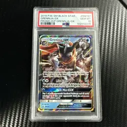 2019 POKEMON SM BLACK STAR PROMO #SM197 GRENINJA GX PSA 10 - Image 1