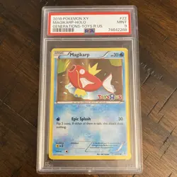 2016 POKEMON XY GENERATIONS TOYS R US 22/83 MAGIKARP PSA 9 - Image 1