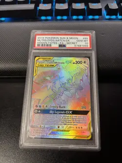Pokemon TCG Moltres Zapdos Articuno GX Hidden Fates #69/68 Secret Rare PSA 10 - Image 1